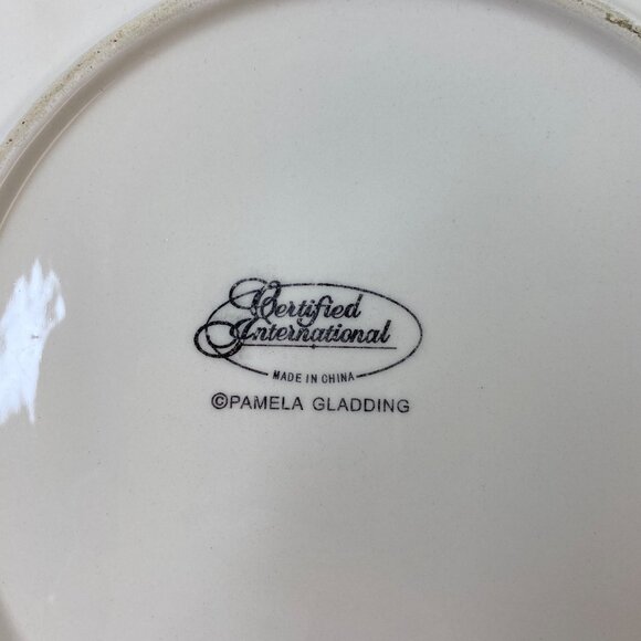 Certified International 8.5" Sunflower Flat Serving Plate Margaret Le Van - Picture 4 of 5